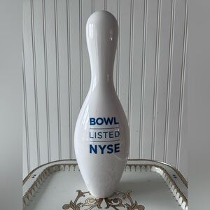 Bowlero IPO souvenir bowling pin - from the NYSE